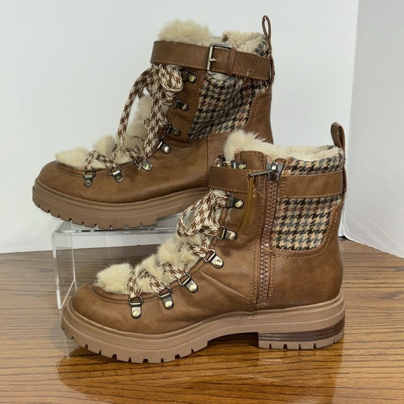 Circus by Sam Edleman women’s Gretchen shearling hiker boot/booties. Size 10 EUC - Picture 2 of 6